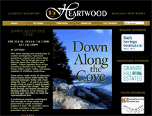 Tablet Screenshot of heartwoodtheater.org